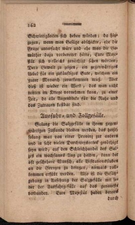 Ausfuhr, und Zollgefälle.