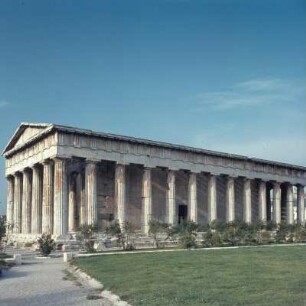Athen. Tempel des Hephaistos (auch: Theseion). Ansicht von Südwesten. Hephaistos-Tempel aus der Mitte des 5. Jh. v. Chr. P5