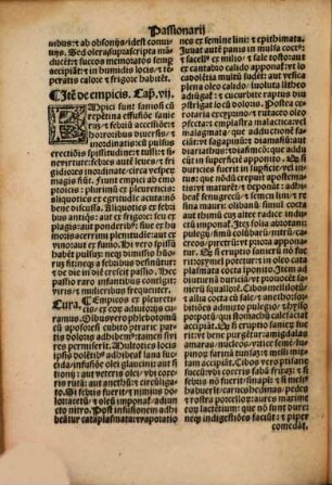 Galeni Passionarius : egritudines a capite ad pedes usque complectens ; in V. libros divisus