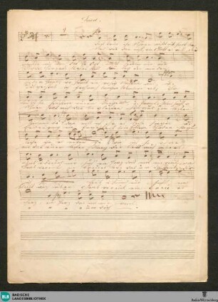 Prinz Eugen der edle Ritter. Excerpts - JWK Mus.Ms. 290 k : V, orch