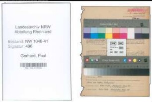 Entnazifizierung Paul Gerhard , geb. 17.08.1907 (Beamter)