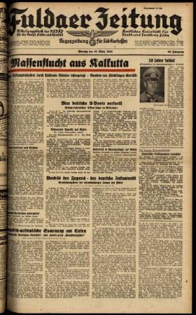 Ausgabe vom Montag, den 23. März 1942.