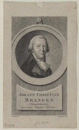 Bildnis des Johann Christian Brandes