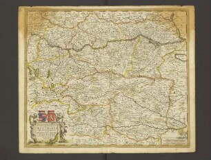 Circuli Austriaci pars septentrionalis, in qua Archiducatus Austriae et Ducatus Stiriae accuratissime divisi ostenduntur