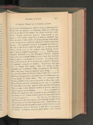 A Russian Opinion of an Invasion of India.