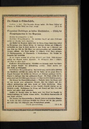 Siegreiches Vordringen an beiden Weichselufern. - Erfolg der Kronprinzenarmee in den Argonnen.