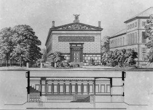 Berlin, Singakademie, Am Festungsgraben 2, 1. Entwurf