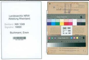 Entnazifizierung Erwin Buchmann , geb. 26.12.1899 (Jurist)