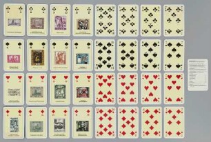 Kartenspiel zum Saarbrücker Bergmannskalender 1996: Briefmarken mit bergmännischen Motiven