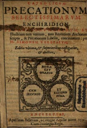 Precationum piarum enchiridion