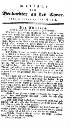 Beilage zum Beobachter an der Spree. 1844. 13. Stueck