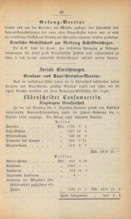 Sociale Einrichtungen.