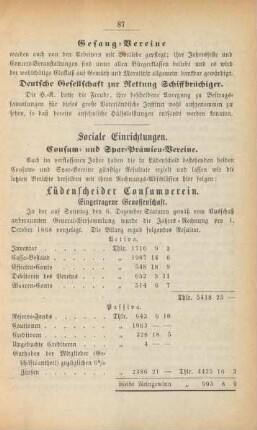 Sociale Einrichtungen.