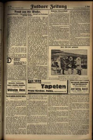 Dritte Ausgabe vom Sonntag, den 01. Dezember 1929.