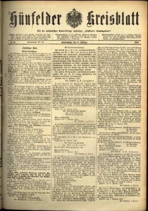 Ausgabe vom Donnerstag, den 11. Februar 1915.