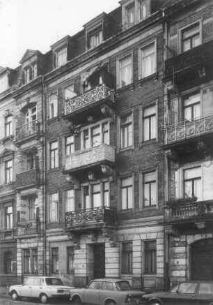 Dresden-Neustadt, Bischofsweg 58. Wohnhaus (1897). Straßenansicht