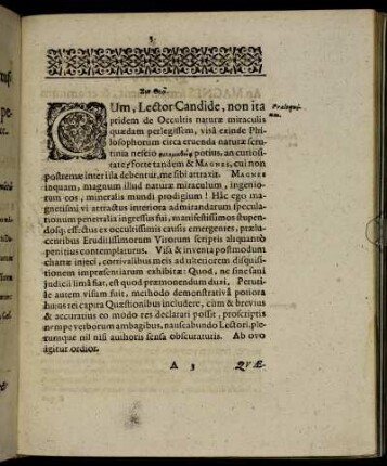 ... Cum, Lector Candide