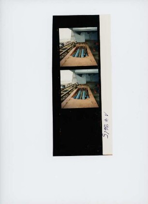 Kanalbrücke über die Weser - Unterbauten - Mittellandkanal, Minden, 1996