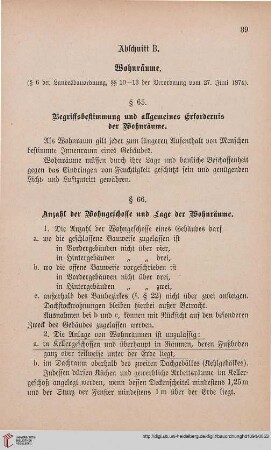 Abschnitt B: Wohnräume