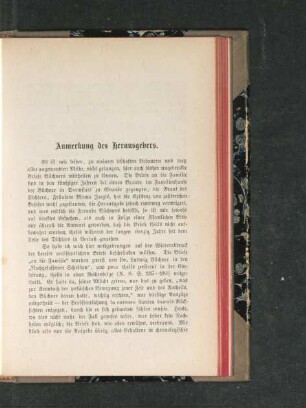 Anmerkung des Herausgebers.