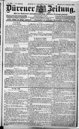 Dürener Zeitung. 1886-1919