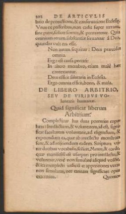 De Libero Arbitrio, Seu De Viribus Voluntatis humanae.