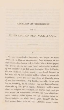 Verhalen en gesprekken uit de binnenlanden van Java