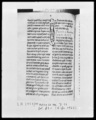 Nekrolog, Welfenchronik und Heiligenviten — Initiale I, Folio 83 verso