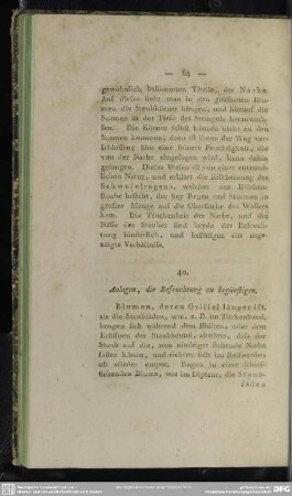 40. Anlagen, die Befruchtung zu begünstigen