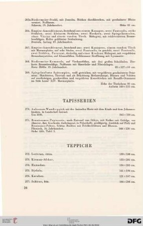 Tapisserien (Nr. 270-271)