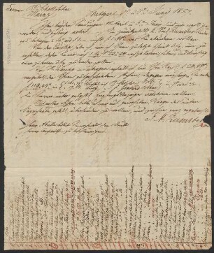 Brief an B. Schott's Söhne : 28.06.1827