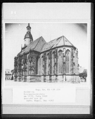 Rochlitz, Kunigundenkirche, Außenansicht mit Chor