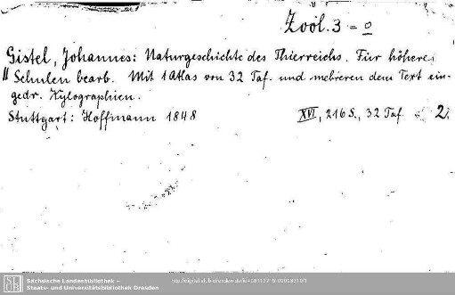 Zoologia 0003: Zoologia 0003