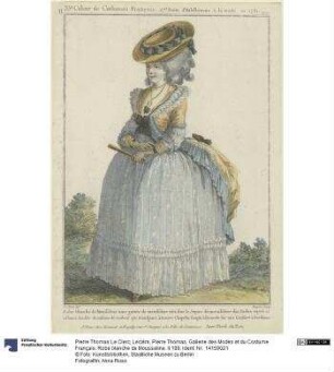Gallerie des Modes et du Costume Français: Robe blanche de Mousseline. ll.199