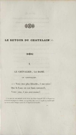 Le Retour Du Chatelain
