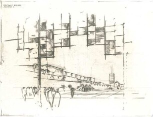 Gsaenger, Gustav; Nürnberg; Stadthalle - Standpunkt 2 (Perspektive)