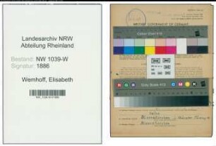 Entnazifizierung Elisabeth Wemhoff , geb. 08.05.1903 ()