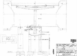 Friedrichshafen Hafen: Empfangsgebäude Bahnsteig 2 Überdachung Einstielbinder