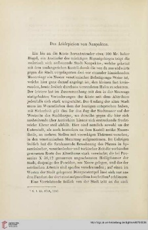 4: Das Asklepieion von Naupaktos