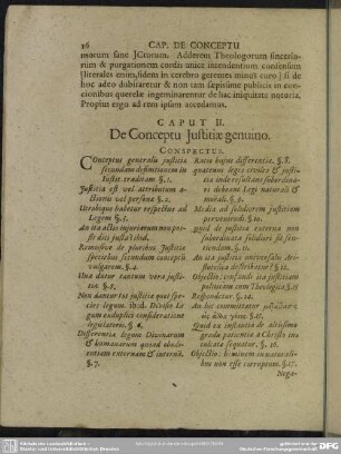 Caput II. De Conceptu Iustitiae genuino