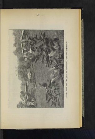 Station Buea, links das Haus des Gouverneurs, rechts des Stationsleiters.
