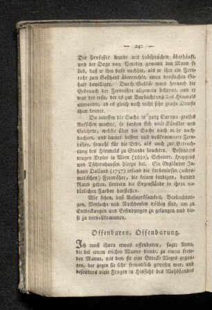 Offenbaren, Offenbarung.