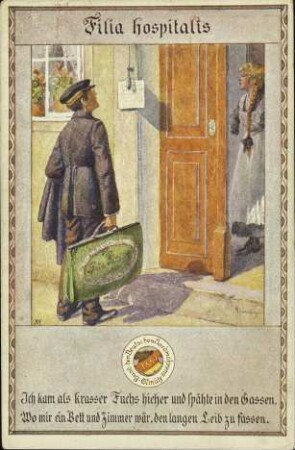 Filia hospitalis - Ich kam als krasser Fuchs hieher [...]