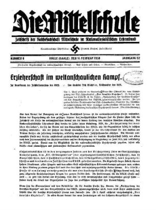 Erzieherschaft im weltanschaulichen Kampf : zur Neuordnung des Zeitschriftenwesens des NSLB.