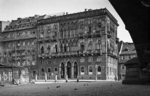 Venezianisches Haus : Dresden, Terrassenufer neben der Carolabrücke, sog. Venezianisches oder Gutschmidsches Haus, Ansicht von Nordwesten