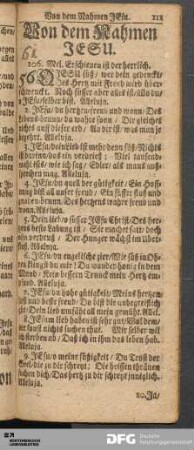 Von dem Nahmen JESU.
