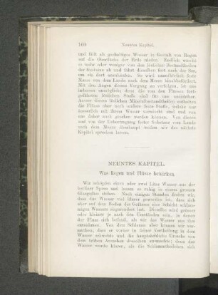 Neuntes Kapitel. Was Regen und Flüsse bewirken.