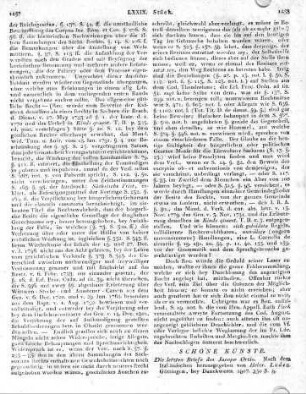 Die letzten Briefe des Jacopo Ortis. Nach dem Italiänischen herausgegeben von Heinr. Luden. Göttingen, bey Danckwerts. 1807. 350 S. 8.