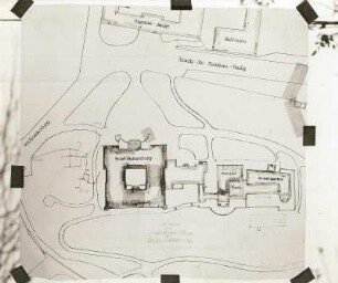 Waldenburg (Sachsen), Lageplan des Schlosses mit alten Kellern und unterirdischen Gängen