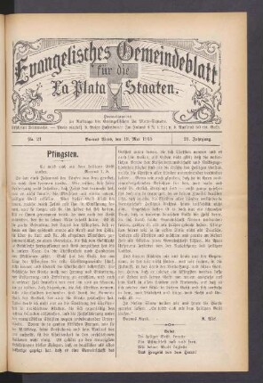 N°. 21. 19. Mai 1915